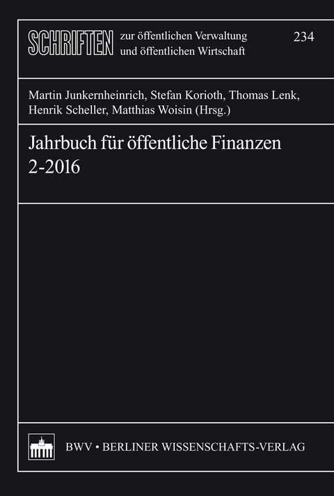 Jahrbuch f&uuml;r &ouml;ffentliche Finanzen (2016) 2 - 