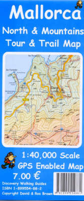 Mallorca North and Mountains Tour and Trail Map - David Brawn, Ros Brawn