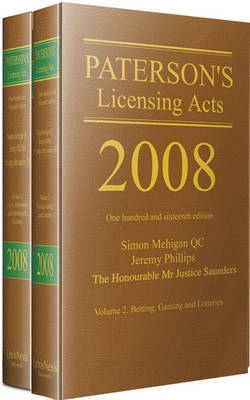 Paterson's Licensing Acts 2008 - 