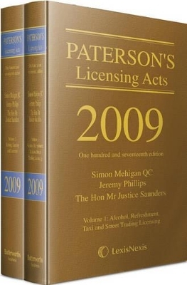 Paterson's Licensing Acts