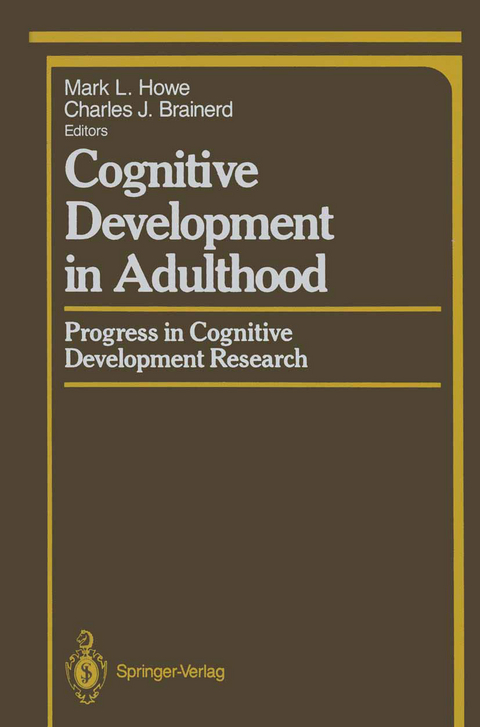 Cognitive Development in Adulthood - 