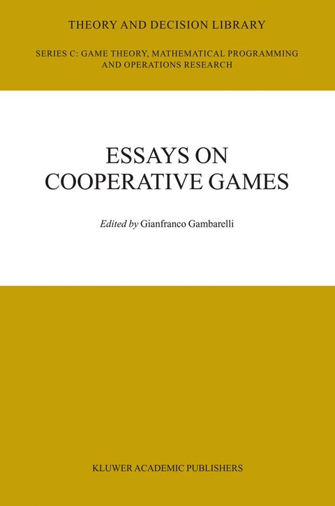 Essay in Cooperative Games - 