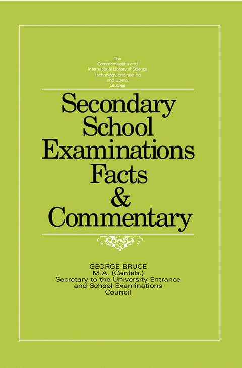 Secondary School Examinations -  George J. Bruce