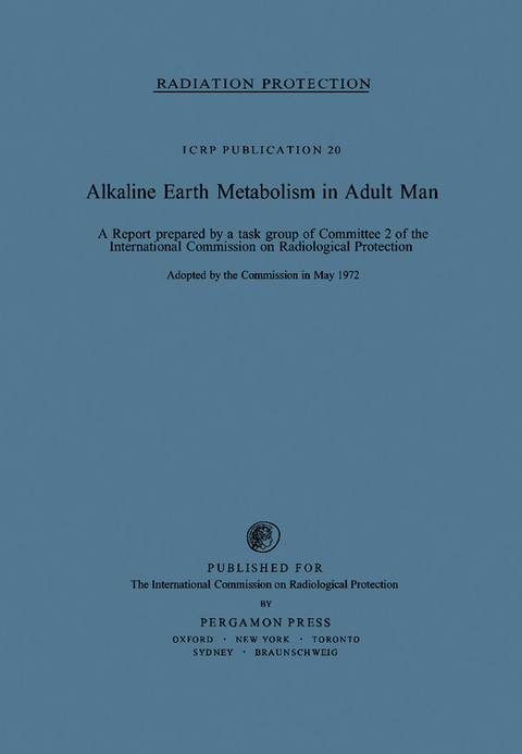 Alkaline Earth Metabolism in Adult Man -  Sam Stuart