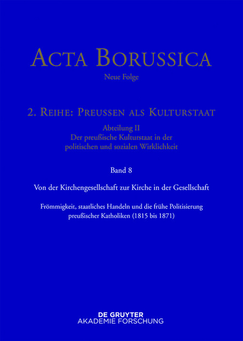 Von der Kirchengesellschaft zur Kirche in der Gesellschaft - 