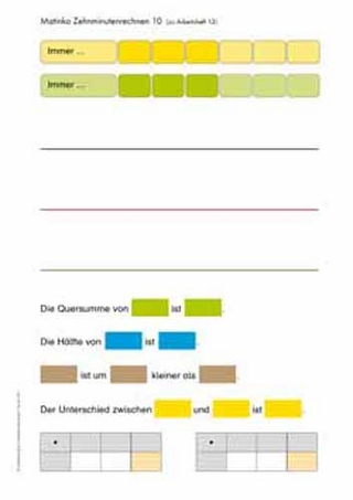 Matinko-Arbeitskarte 10