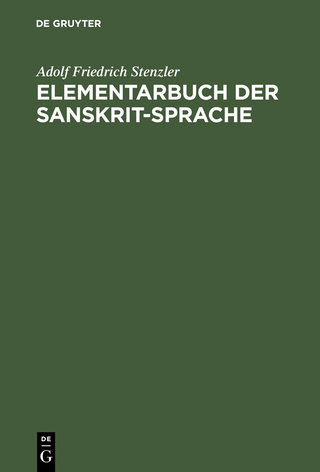 Elementarbuch der Sanskrit-Sprache