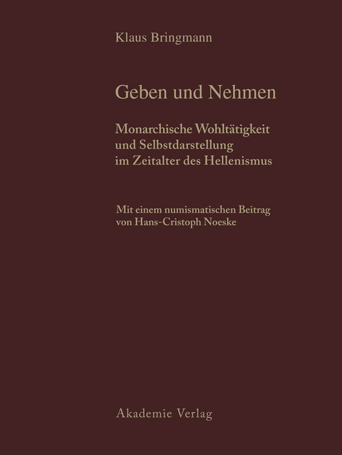 Historische und arch&auml;ologische Auswertung - Klaus Bringmann, Barbara Schmidt-Dounas