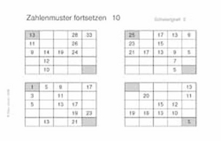 Matinko-Kartei Zahlenmuster