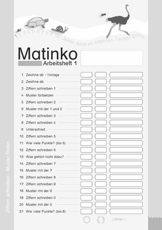 Matinko-Arbeitsheft 1