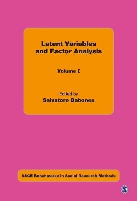 Latent Variables and Factor Analysis - 