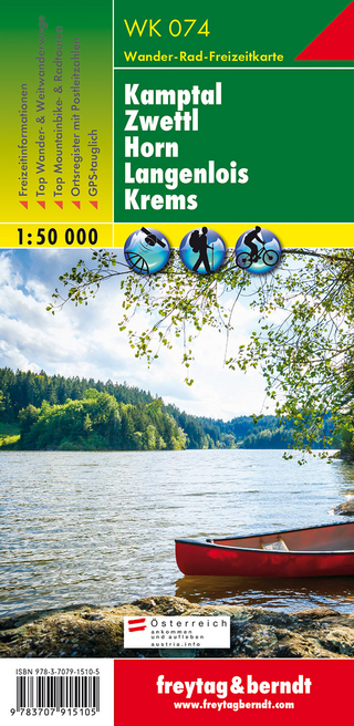 WK 074 Kamptal - Zwettl - Horn - Langenlois - Krems, Wanderkarte 1:50.000