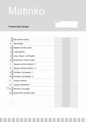 Matinko-Themenheft L&auml;ngen - Peter Jansen