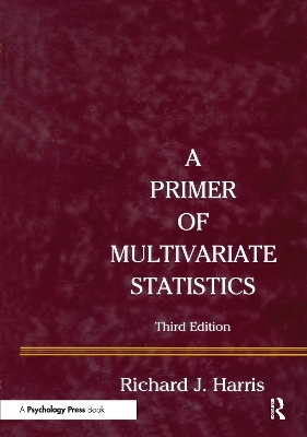 A Primer of Multivariate Statistics - Richard J. Harris