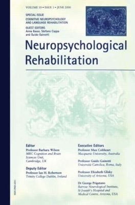 Cognitive Neuropsychology and Language Rehabilitation