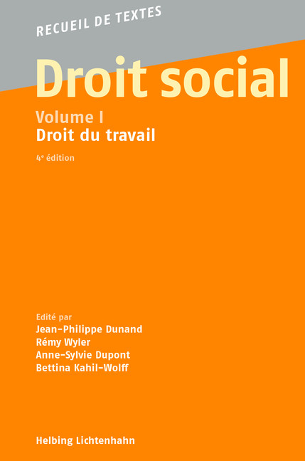 Droit social, Volume I - 