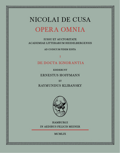 De docta ignorantia -  Nikolaus von Kues