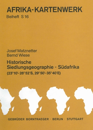 Afrika-Kartenwerk. Farbige Karten auf Speziallandkartenpapier. Dreisprachige Legenden / Serie S: Südafrika (Mocambique, Swaziland, Transvaal, Republik Südafrika) / Historische Siedlungsgeographie. 1:1 Mill / Historische Siedlungsgeographie Südafrika