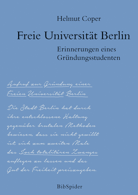 Freie Universit&auml;t Berlin - Helmut Coper