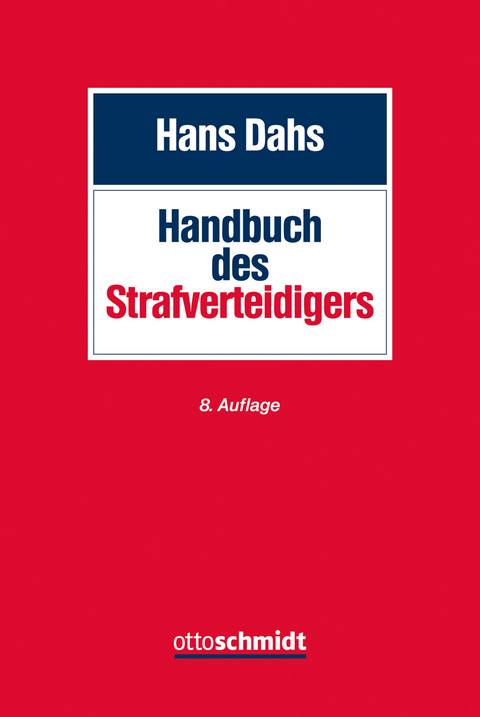 Handbuch des Strafverteidigers - Hans Dahs