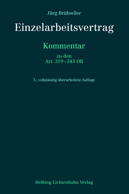 Einzelarbeitsvertrag - J&uuml;rg Br&uuml;hwiler