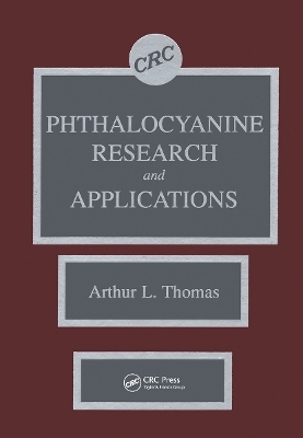 Phthalocyanine Research and Applications - Arthur L. Thomas