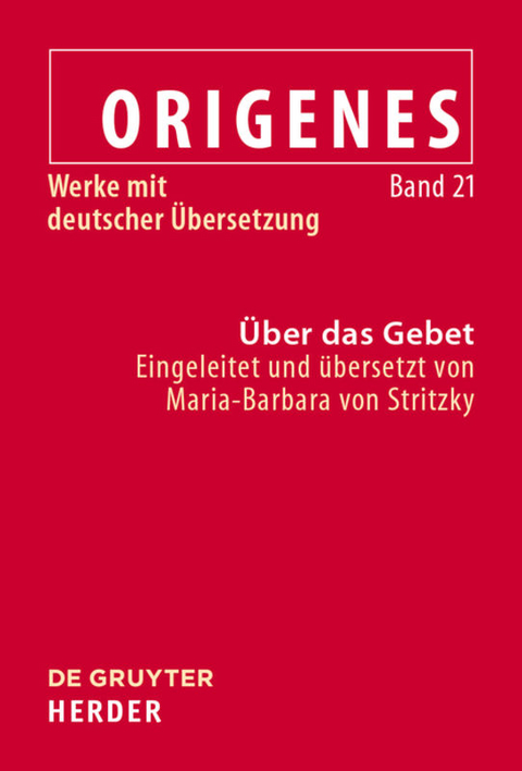 &Uuml;ber das Gebet - 