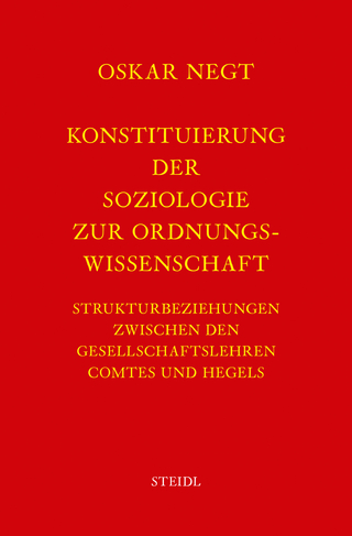 Werkausgabe Bd. 1 / Konstituierung der Soziologie als Ordnungswissenschaft
