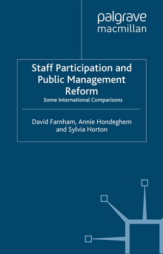 Staff Participation and Public Management Reform