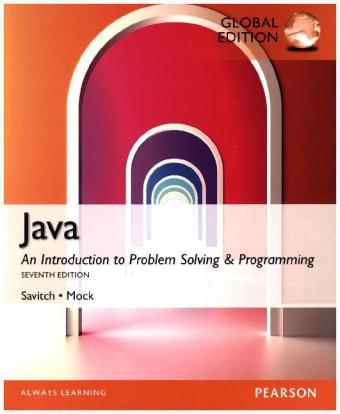 Java, Global Edition - Walter Savitch