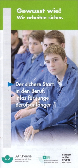 A 024-1 - Gewusst wie! Wir arbeiten sicher. Der sichere Start in den Beruf. Infos für junge Berufsanfänger (BGI 5045-1)