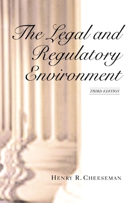The Legal and Regulatory Environment