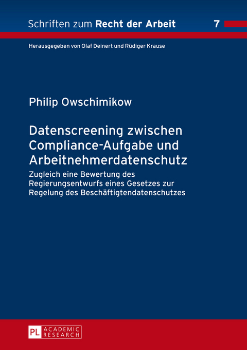 Datenscreening zwischen Compliance-Aufgabe und Arbeitnehmerdatenschutz - Philip Fabinger