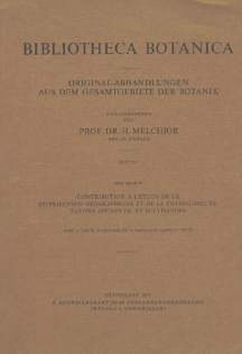 Contribution a l'Etude de la Distribution Geographique et de la Physiologie de Taxons Affines di - et Polyploides - Eric Beuret