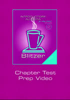 Chapter Test Video-Standalone - Robert F. Blitzer