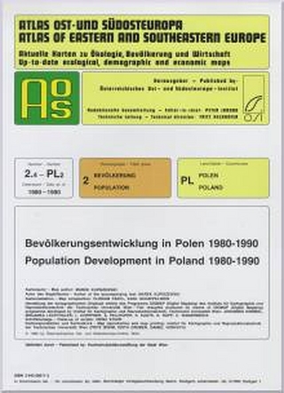 Atlas Ost- und Südosteuropa /Atlas of Eastern and Southeastern Europe.... / Nr 2: Bevölkerung /Population / Bevölkerungsentwicklung in Polen 1980-1990 /Population Development in Poland 1980-1990
