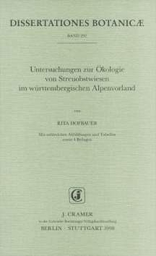 Untersuchungen zur Ökologie von Streuobstwiesen im württembergischen Alpenvorland
