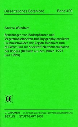 Beziehungen von Bodenpflanzen und Vegetationseinheiten frühlingsgeophytenreicher Laubmischwälder der Region Hannover zum pH-Wert und zur Stickstoff-Nettomineralisation des Bodens (Befunde aus den Jahren 1997 und 1998)