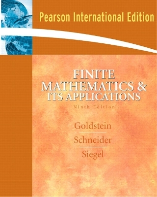 Finite Mathematics and Its Application - Larry J. Goldstein, David I. Schneider, Martha J. Siegel