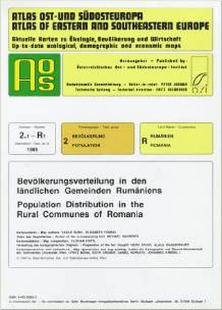Atlas Ost- und Südosteuropa /Atlas of Eastern and Southeastern Europe.... / Nr 2: Bevölkerung /Population / Bevölkerungsverteilung in den ländlichen Gemeinden Rumäniens /PopulationDistribution in the Rural Communes of Romania