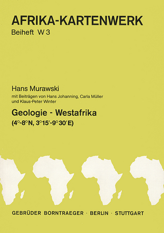 Afrika-Kartenwerk. Farbige Karten auf Speziallandkartenpapier. Dreisprachige Legenden / Serie W: Westafrika (Nigeria, Kamerun) / Geologie Westafrika
