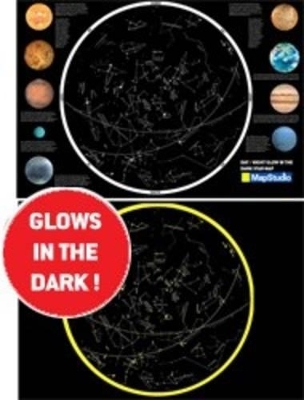 Glow in the dark star map of the Southern sky