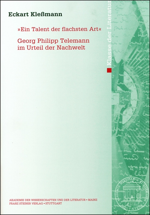 "Ein Talent der flachsten Art" - Eckart Kle&szlig;mann