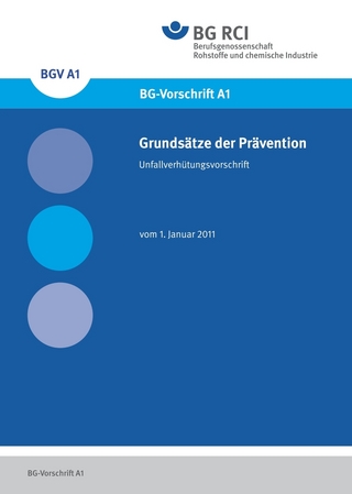DGUV Vorschrift 1 Grundsätze der Prävention