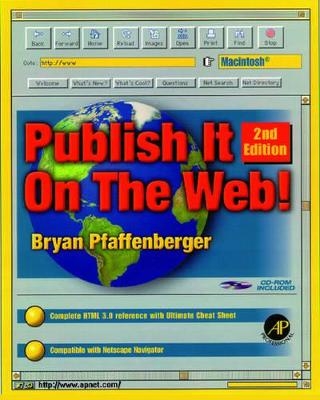Publish it on the Web!
