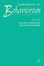 Handbook of Behaviorism - William T. O'Donohue