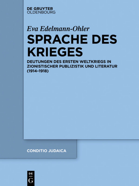Sprache des Krieges - Eva Edelmann-Ohler