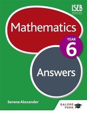 Mathematics Year 6 Answers - Serena Alexander