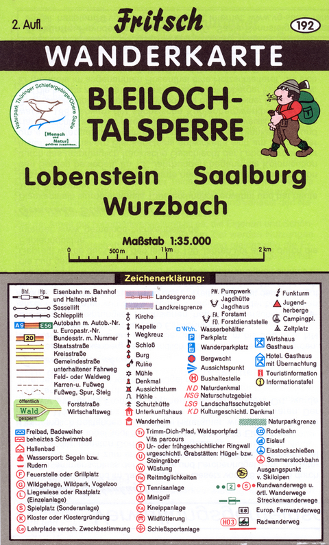 Bleiloch-Talsperre - Fritsch Landkartenverlag