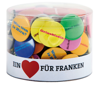 Buttons »Ein Herz für Franken«